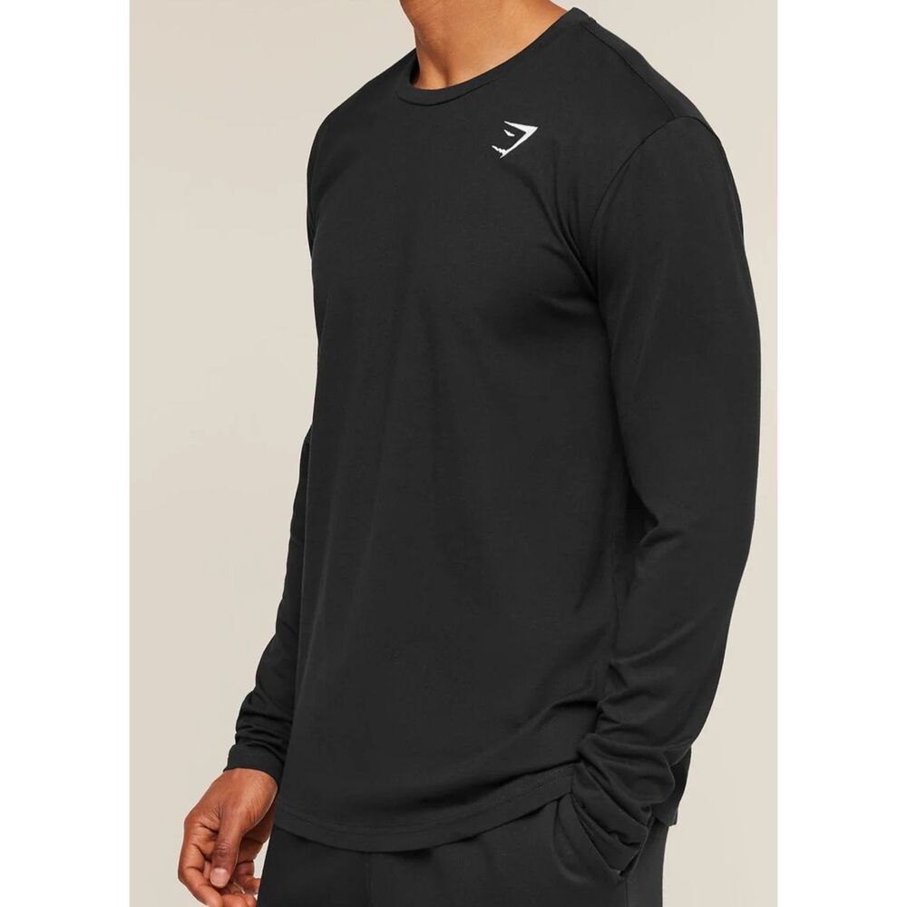 Gym Shark Crest Long Sleeve T-Shirt